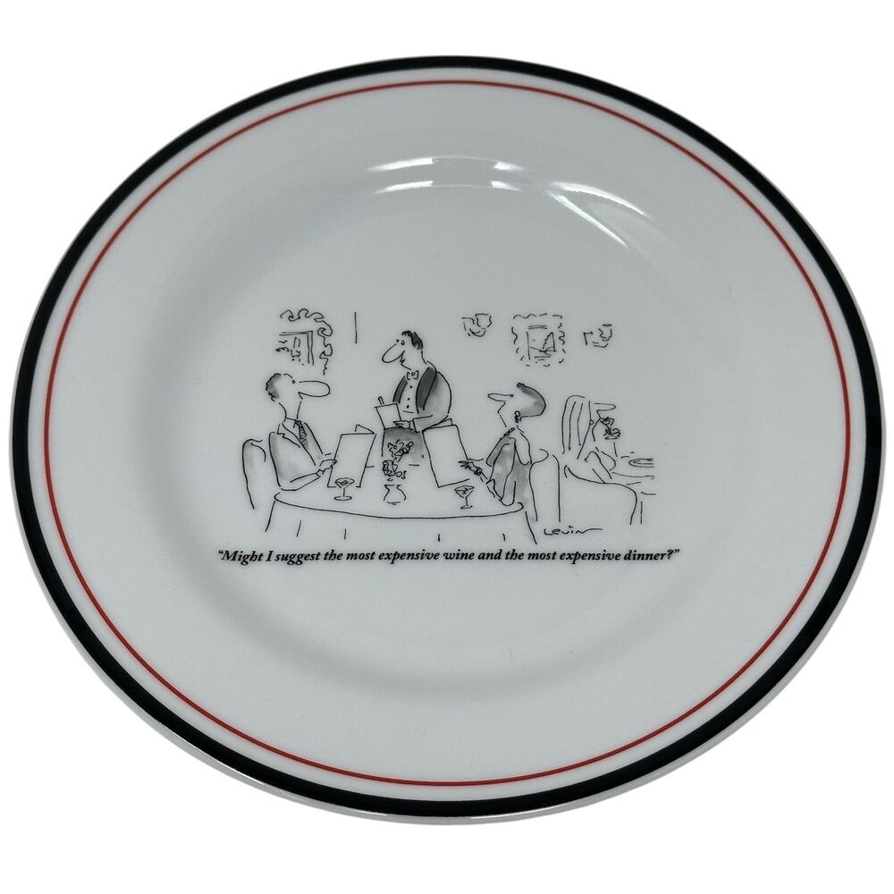 Restoration Hardware The New Yorker Humor “Might I Suggest the Most…..””8” Plate